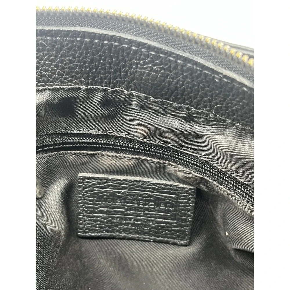 Viola‎ Castellani Italian Leather Hobo Black Bag Shoulder Crossbody VTG